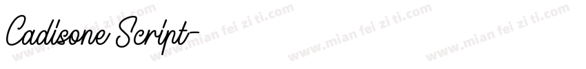Cadisone Script字体转换